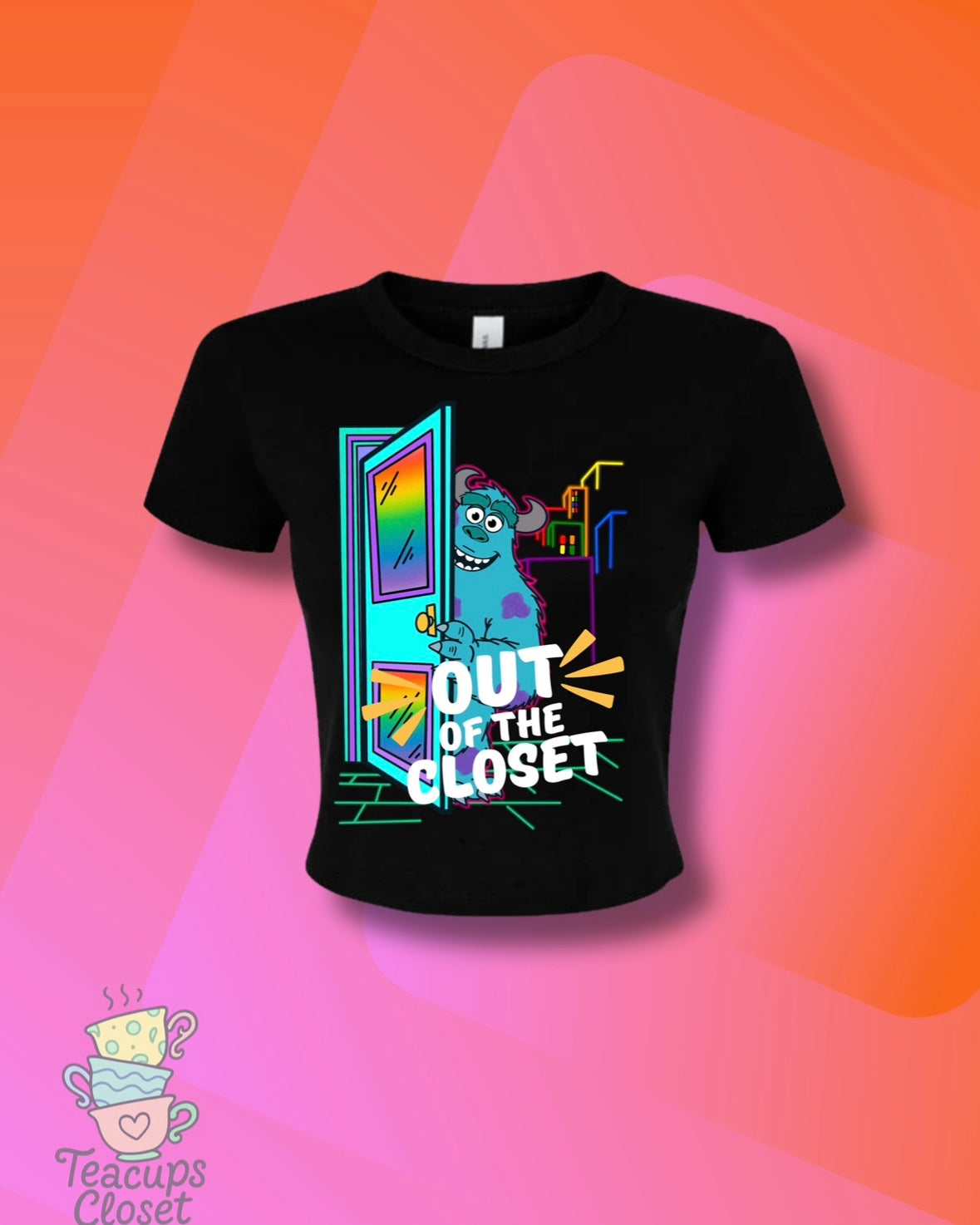 Out of the Closet Black Baby Tee