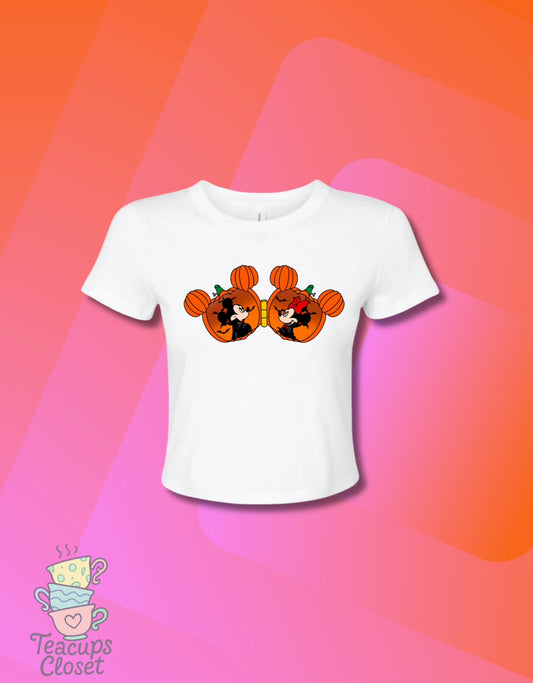 Mickey and Minnie Halloween Baby Tee