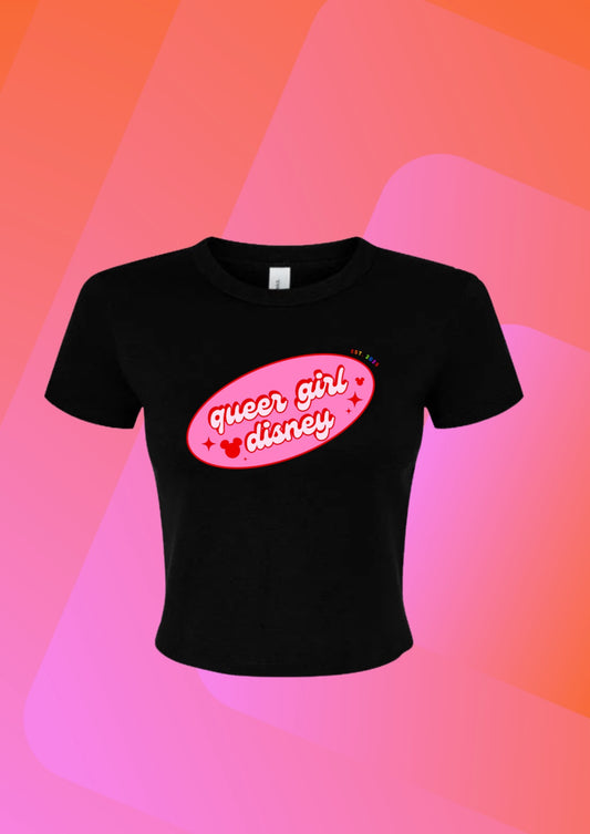 Queer Girl Black Baby Tee
