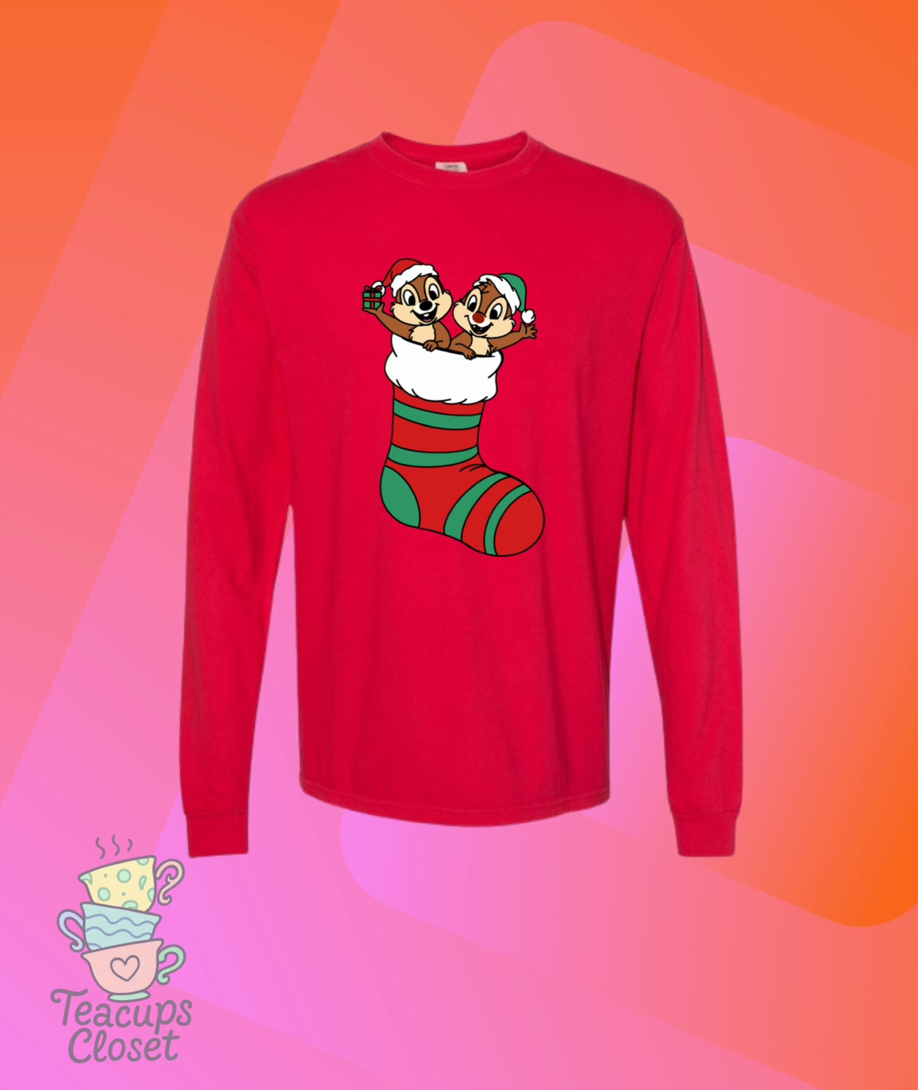 Chip n Dale Holiday Long Sleeve